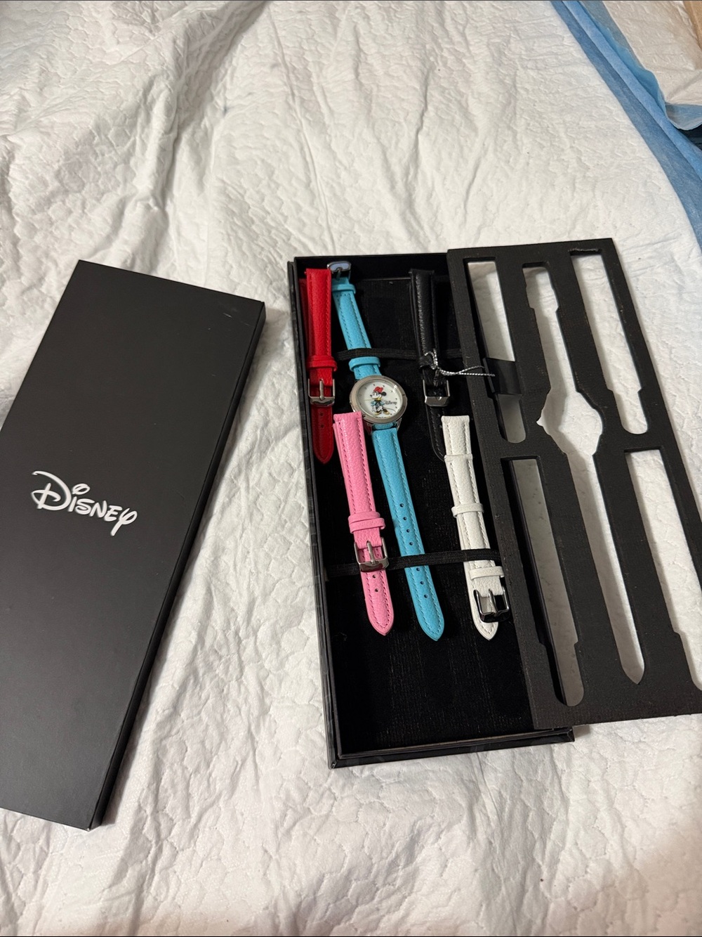 Disney Watch Set with Red, Pink, Blue, White Straps